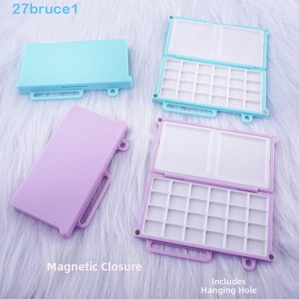 Caixa De Pintura Em Aquarela BRUCE1 , Bandeja De Viagem De 24 Grades , Paleta Vazia Portátil Profissional