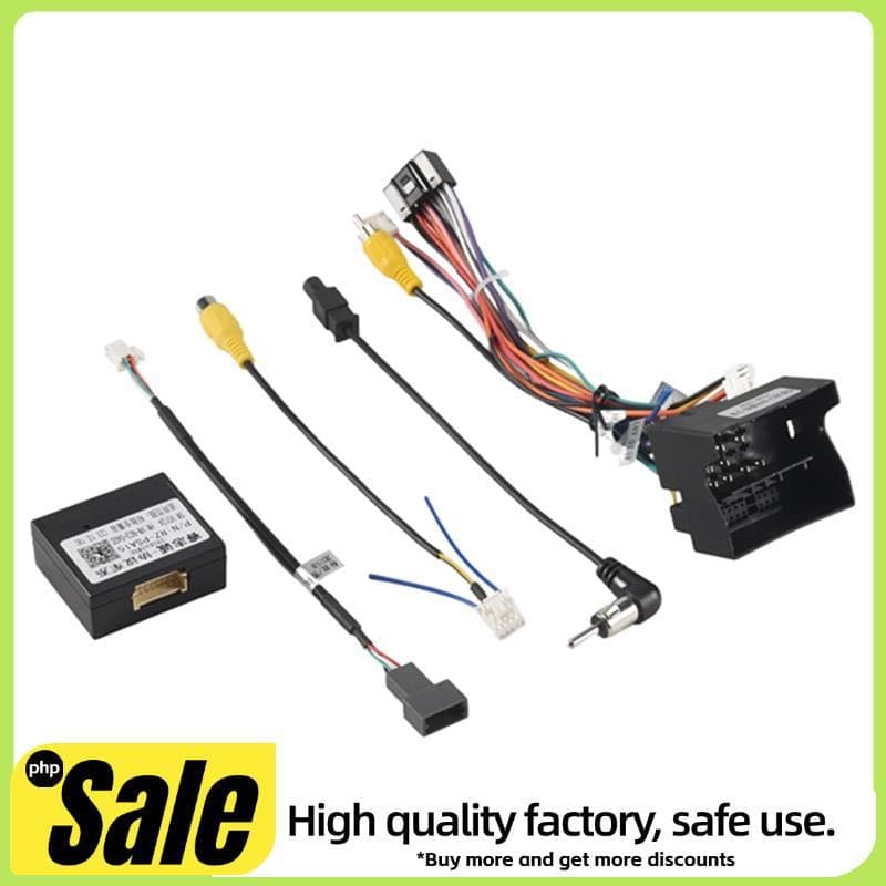 Áudio Estéreo Do Carro 16 Pinos Adaptador De Cablagem De Energia Android + Caixa Canbus Para 3008/2008/C4/C3 XR/C5/DS6