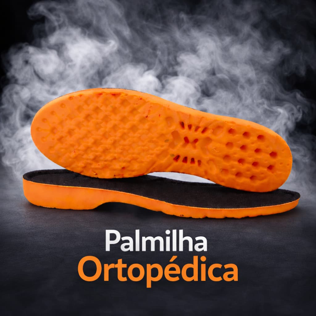 Palmilha Ortopédica Grossa Gel PU Anatômica Conforto Para Os Pés Anti Impacto Envio Imediato