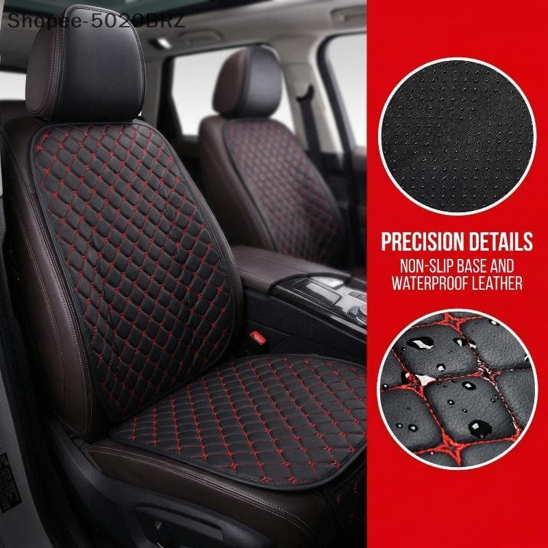 [THEBR] Capa De Assento De Carro De Couro PU Minimalismo Universal Protetora De Almofada Macia Com Armazenamento Poeta A