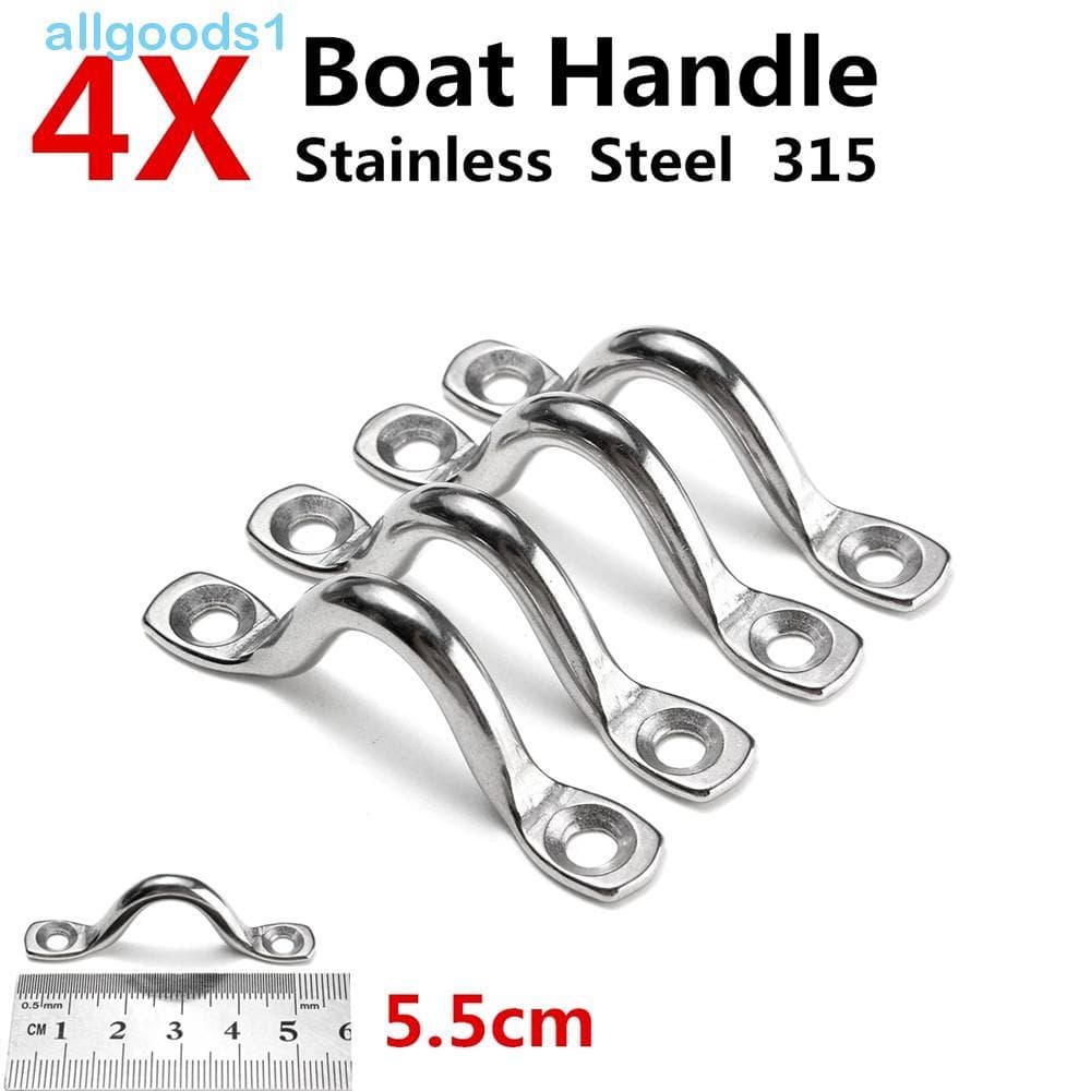 ALLGOODS Fio Olho Cintas Esportes Aquáticos 4 Pçs Barcos De Corrida Durável Barco Iate Navio Grampo Anel Gancho