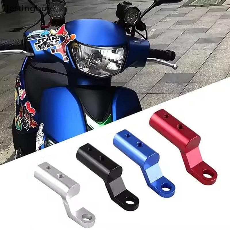 [Jetingbuy] 1 Pçs Espelho Retrovisor Da Motocicleta Expansor Braet Alta Qualidade Universal Adaptador Titular Montagem M