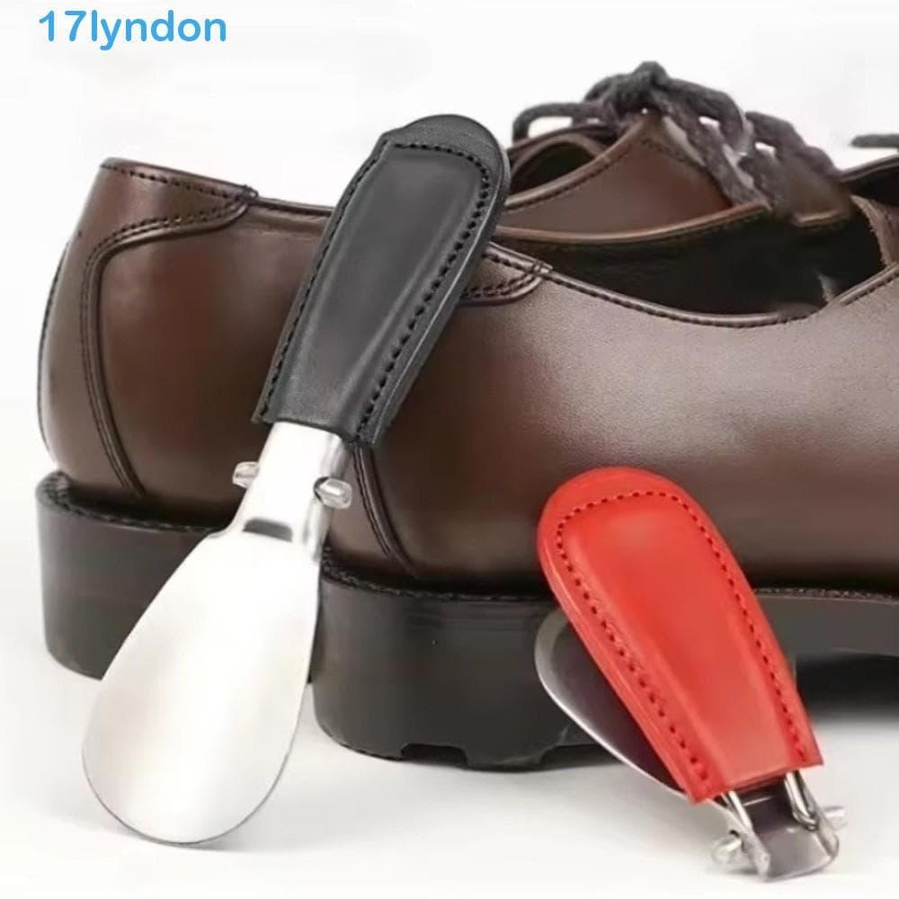 Calçadeira Dobrável Para Idosos LYNDON , Bolsa De Couro Mini Buzina De Aço Inoxidável , Cor Sólida