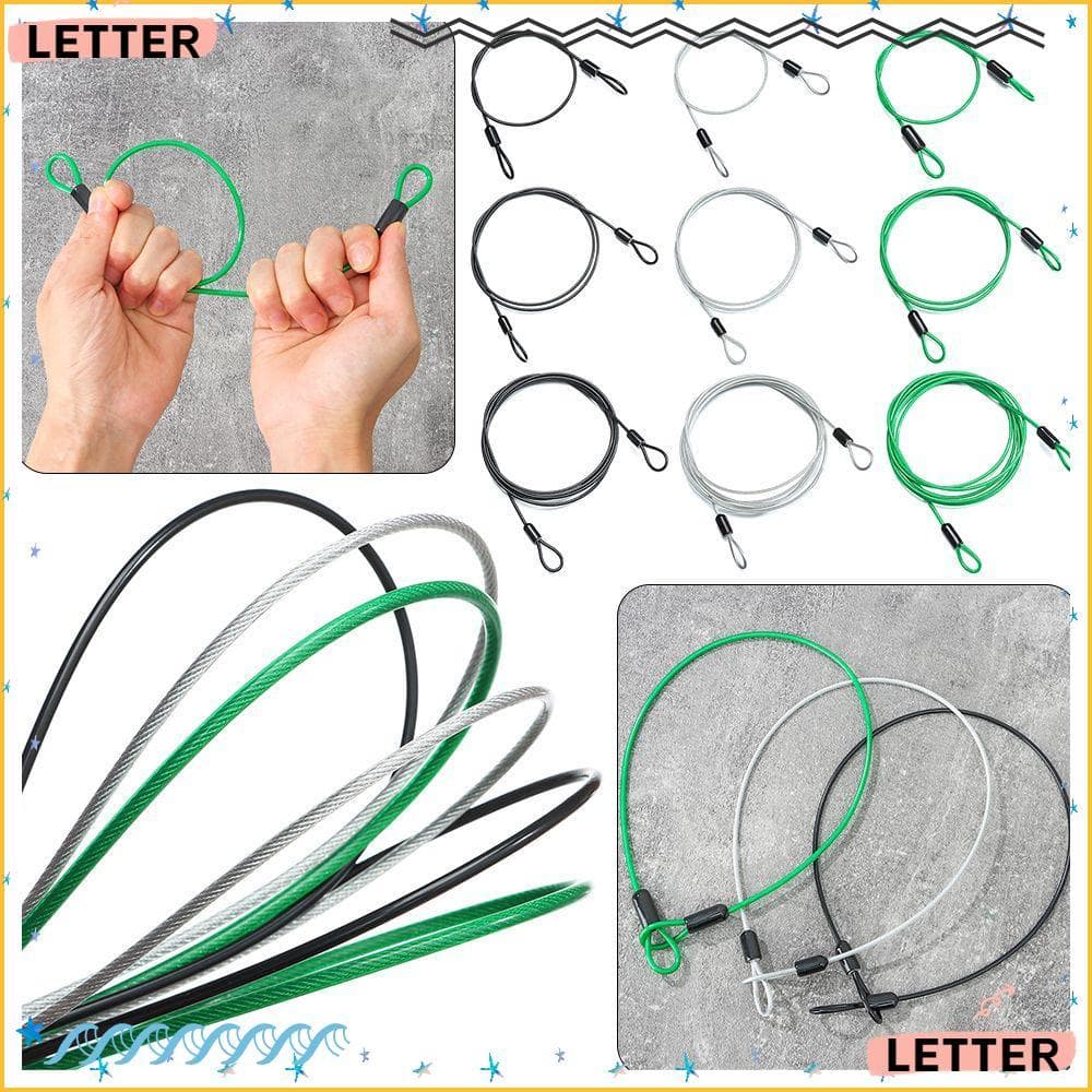 Carta De Aço Cabo Bloqueio Cordas Anti-Roubo 3 Cores MTB Bicicleta Corda Ciclismo Fio Forte