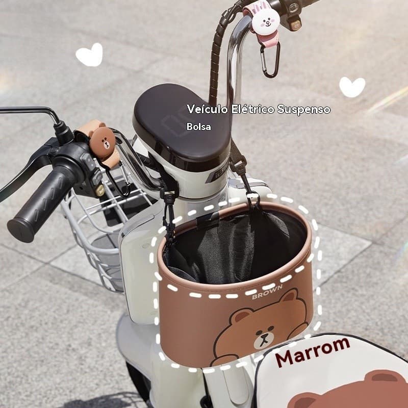 Bolsa frontal para veículo elétrico, bolsa impermeável para motocicleta, bolsa suspensa para scooter elétrico, bolsa sus