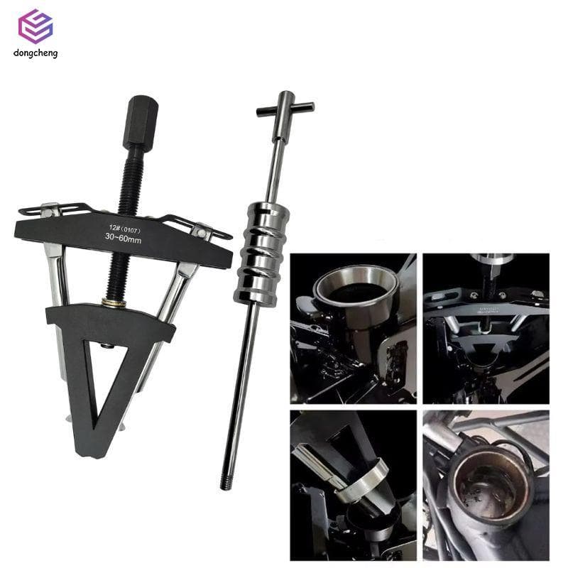 Ferramenta Extratora De Rolamento De Direção De Motocicleta-Remoção Rolo Cônico Para Copo De Aço