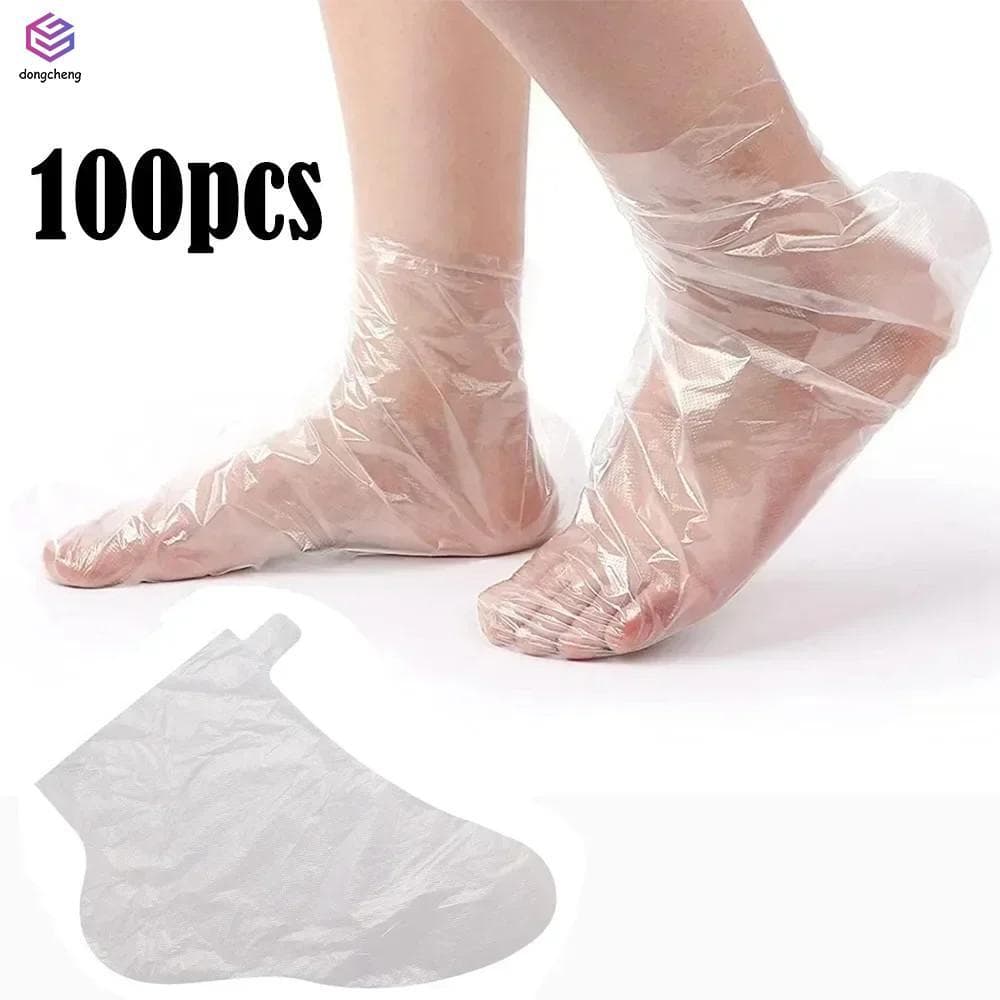 100 Unidades De Meias Descartáveis Para Pés PE-Cuidados Hidratantes Pedicure SPA