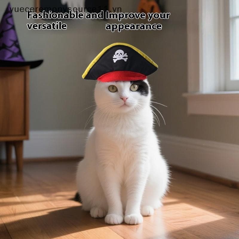 Fantasia para Gato de Estimação, Roupa Fofa de Halloween para Filhote, Fantasia de Morcego, Abóbora, Super Chapéu 3MTI