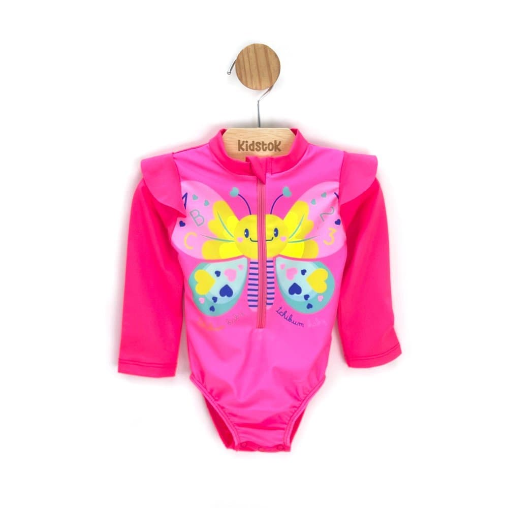 Maiô Menina Proteção UV Borboleta - Kamylus