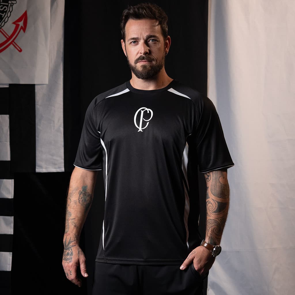 Camisa Corinthians Dry Performance 90 Black Edition CP Masculina