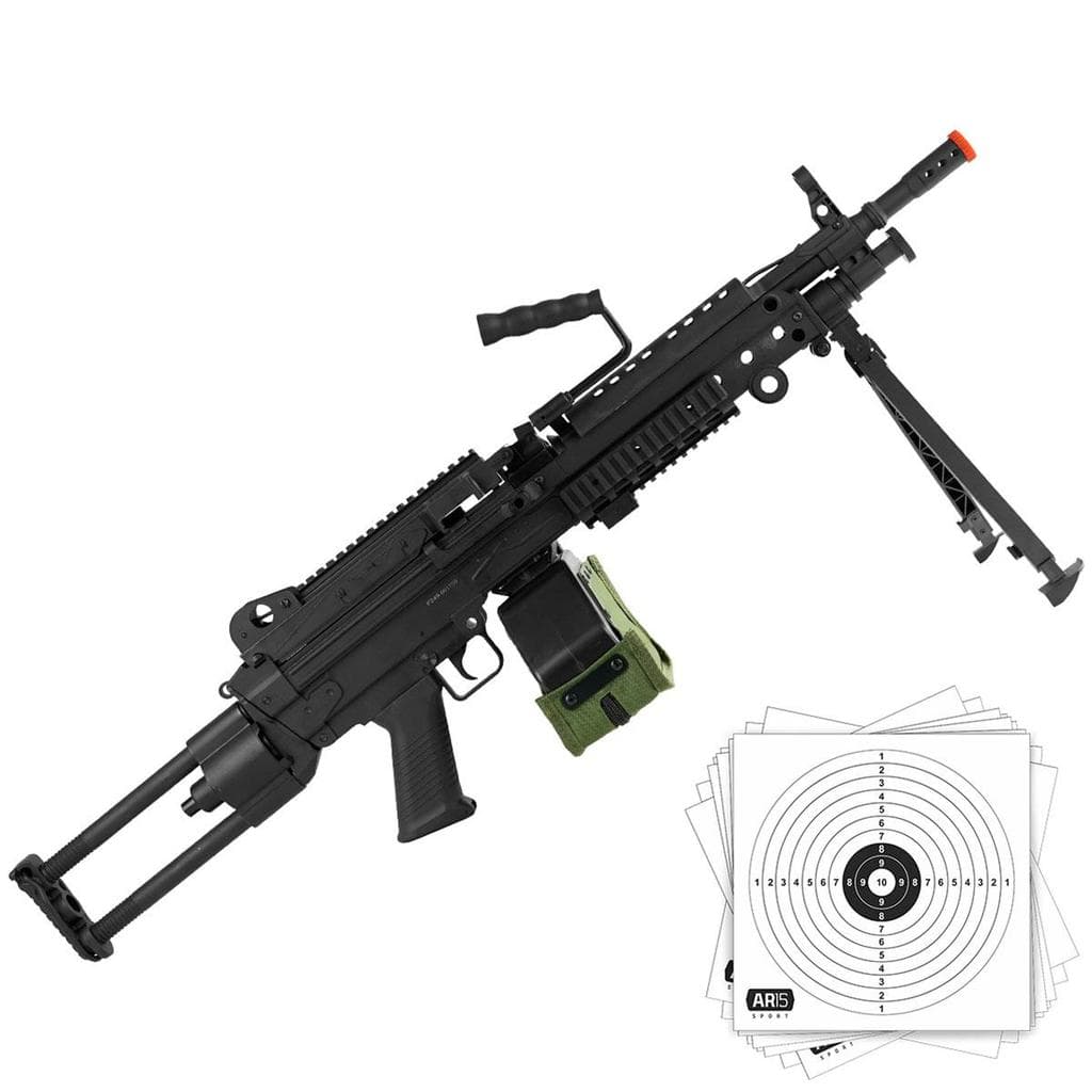 Airsoft 6mm SA-F249 Flex Eletrica 400fps Specna Arms Preta