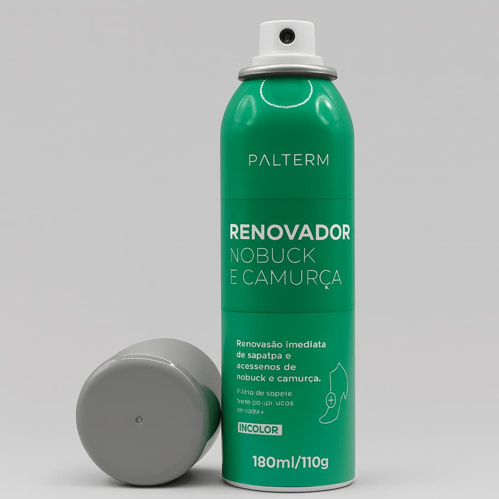 Spray Renovador Incolor de Nobuck e Camurça Palterm 180ml