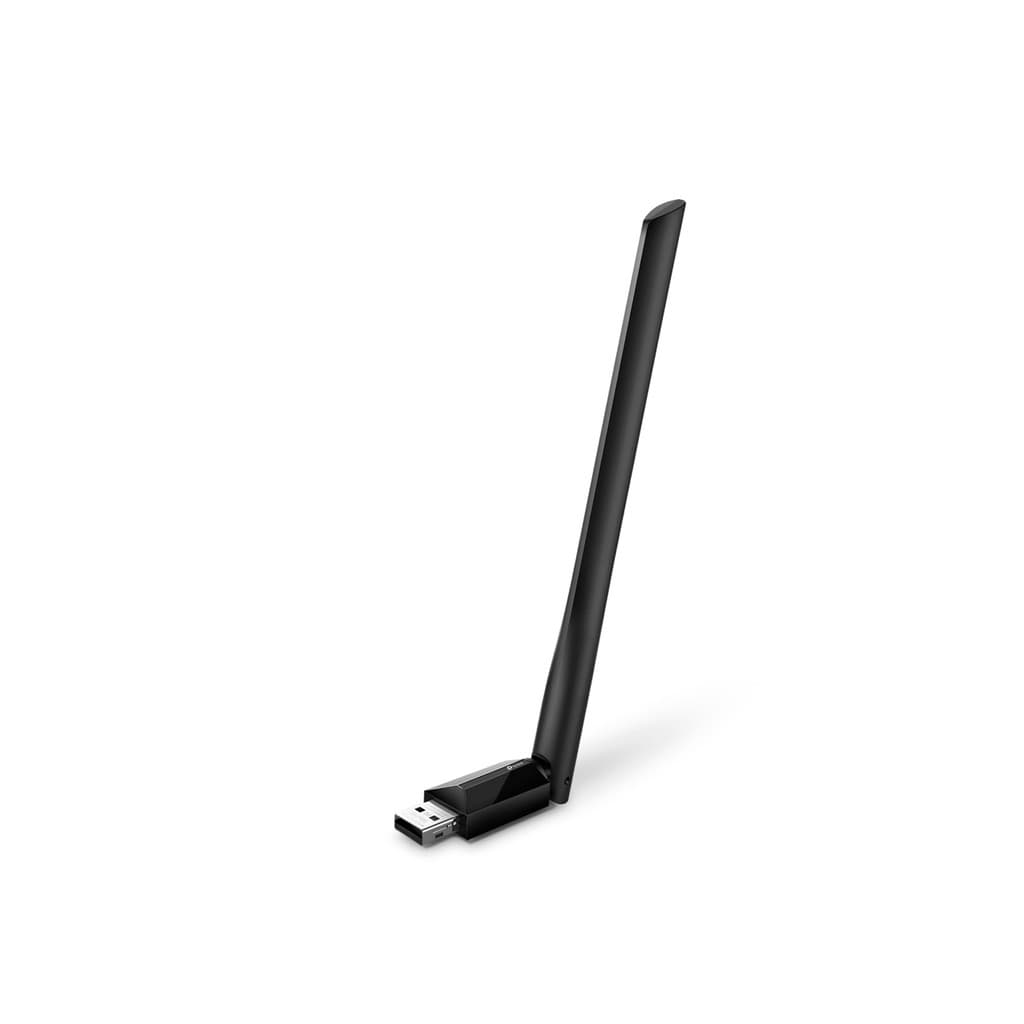 Adaptador Tp-link USB Archer T2U PLUS AC600 Dual Band Uma antena de alto ganho de 5dBi aumenta a força do sinal