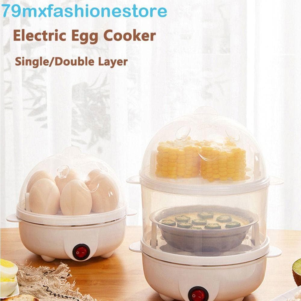 MXFASHIONESB Panela Elétrica Para Ovos , Camada Única/Dupla , Vaporizador De Alimentos , Aquecedor De Milho , Leite , Co