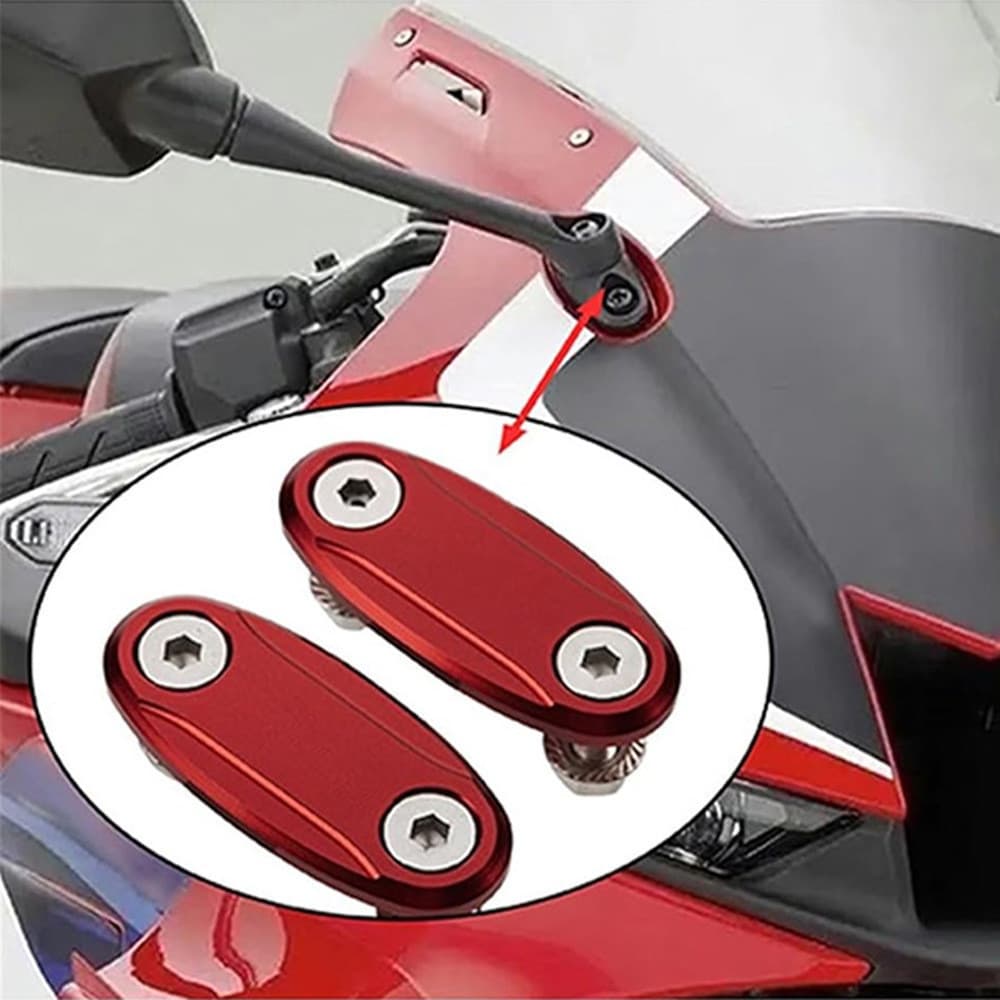 Bloco De Espelho Retrovisor Para Motocicleta , Placas De Base , Tampa De Código Honda CBR600RR CBR1000RR 2004 2005 2006 