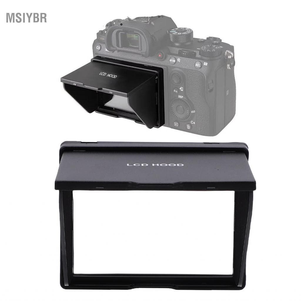 msiybr Capa de tela LCD de 3,2 polegadas ABS reunindo capa protetora universal dobrável para câmera para fotografia