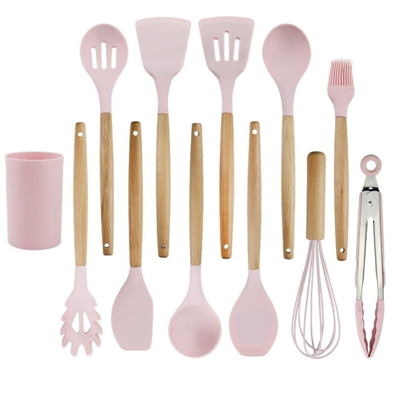 12 Pcs UtensíLios De Cozinha - Leve E FáCil De Usar, Isolamento TéRmico Anti Queimadura Seguro