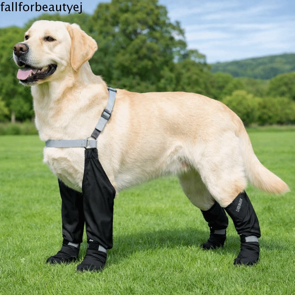 FALLFORBEAUTYEJ Capas Para Pés De Cachorro , Calças De Chuva Impermeáveis Ajustáveis Cães Antiderrapantes Poeira De Anim
