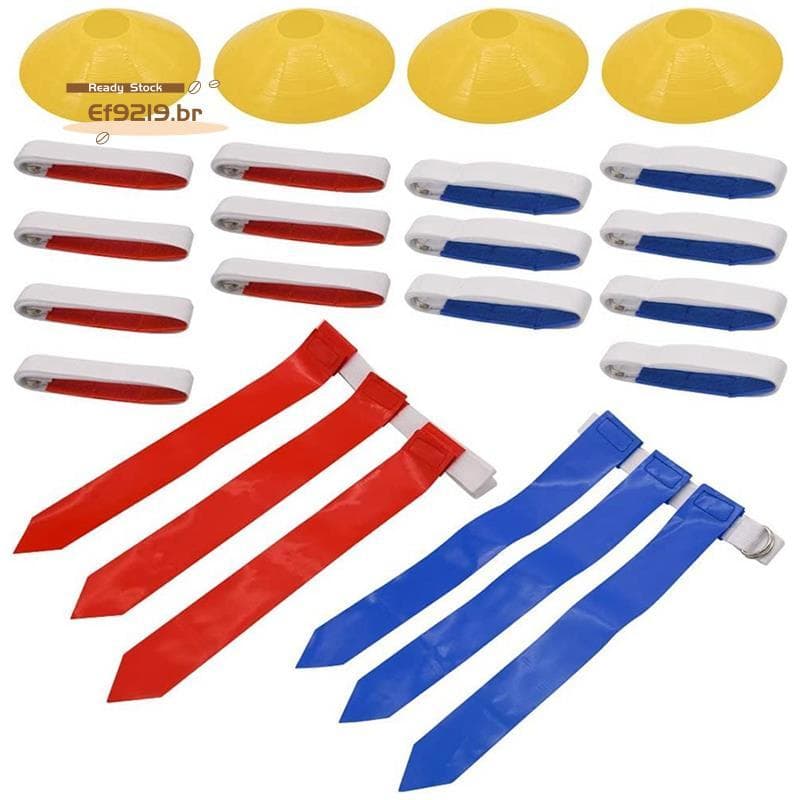[Oferta Especial E] Conjunto De Futebol Flag , Cintos Bandeiras Com Bandeira De 14 Jogadores , Cinto Para Crianças Ou Ad