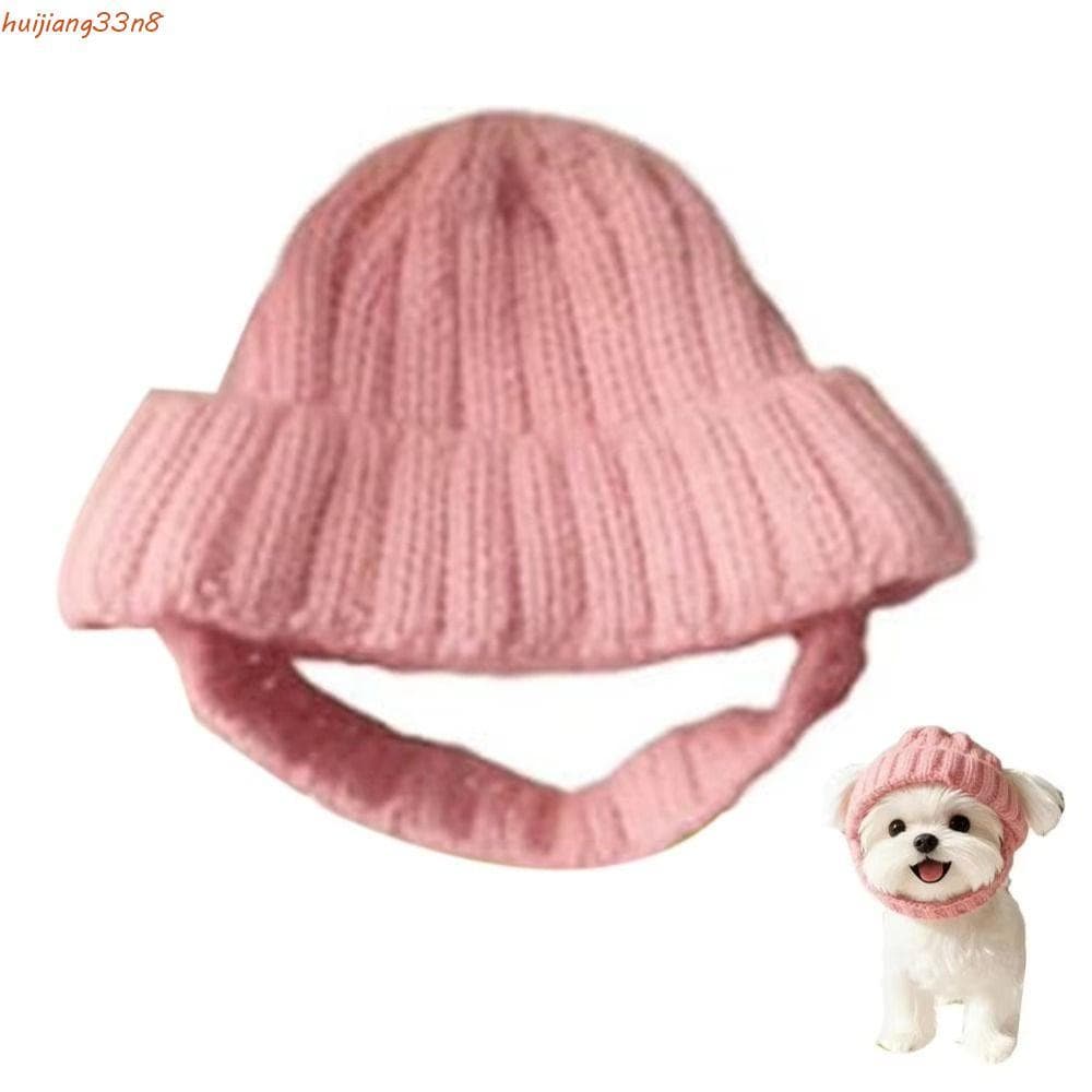 Gorro Quente Para Cachorro HUIJIANG , Chapéu De Malha Animais De Estimação À Prova De Vento Macia E Aconchegante , Boné 