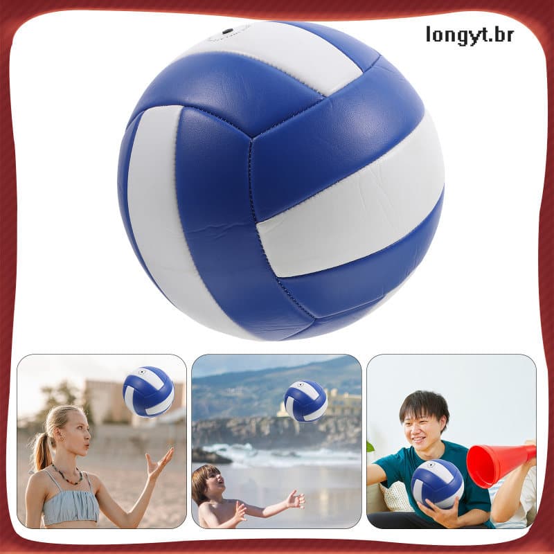 Voleibol Macio Bem Costurado Para Iniciantes , Praia Em PVC Multicolorido E Equipamento De Vôlei Interno longyt