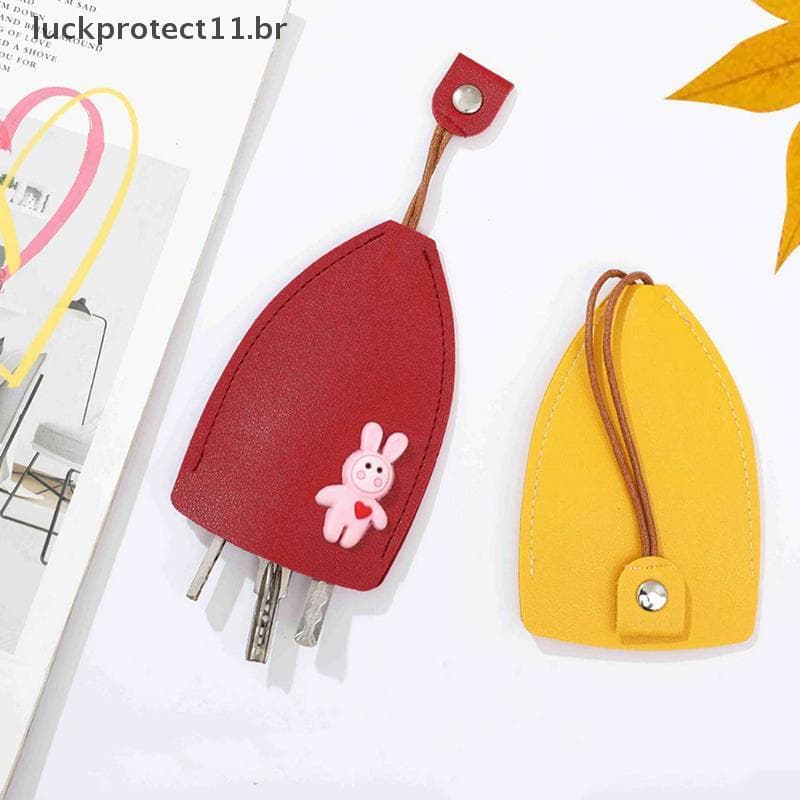 LTBR Bonito Coelho Puxar Para Fora Chave Manga Dos Desenhos Animados Animal Couro Do Plutônio Caso Carro Titular Grande 