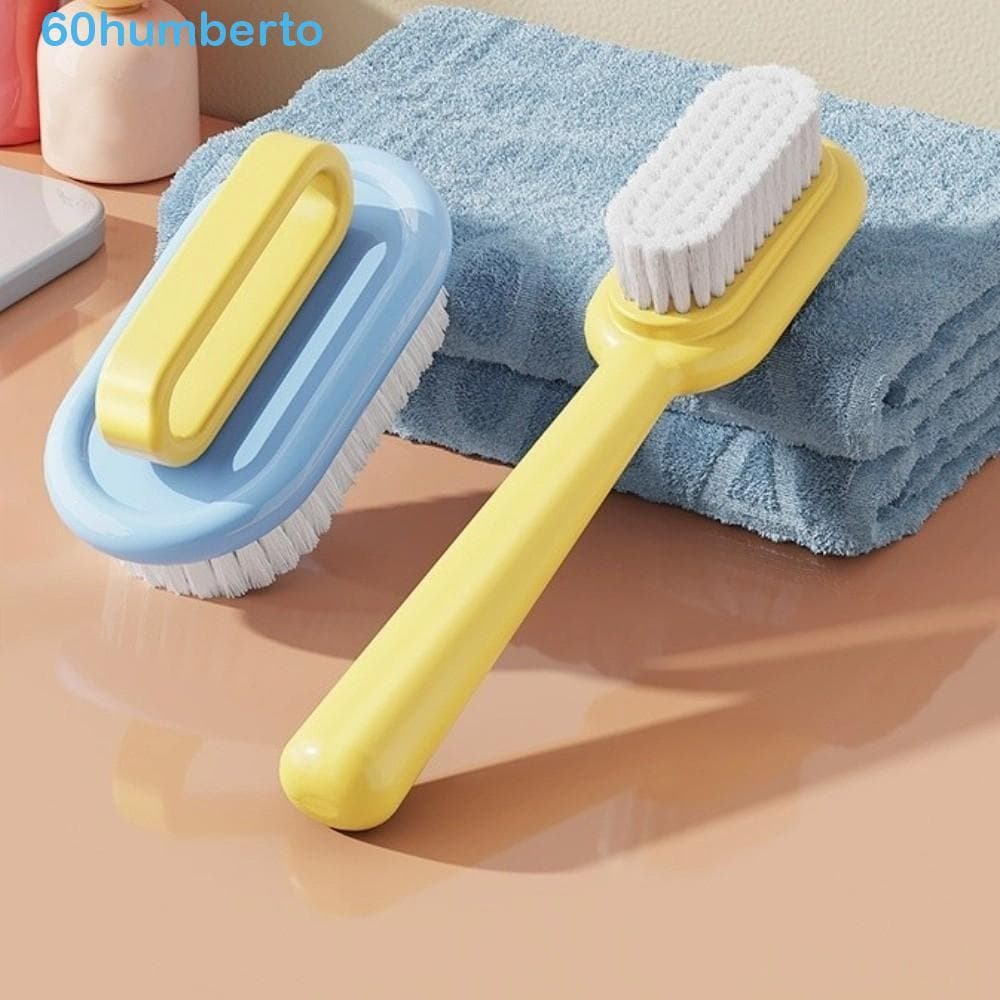 HUMBERTO 2 Pçs/SET Escova De Sapato De Cabo Longo , Placa Ergonômica De Cerdas Macias Portátil Para Lavar Sapatos