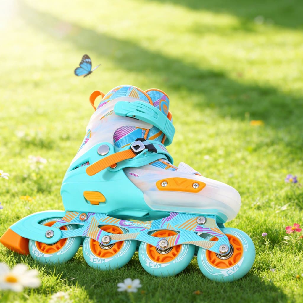 [Oferta Especial] Patins CVB para Crianças Iniciantes, Profissionais para Meninas e Meninos, Patins em Linha para Adulto