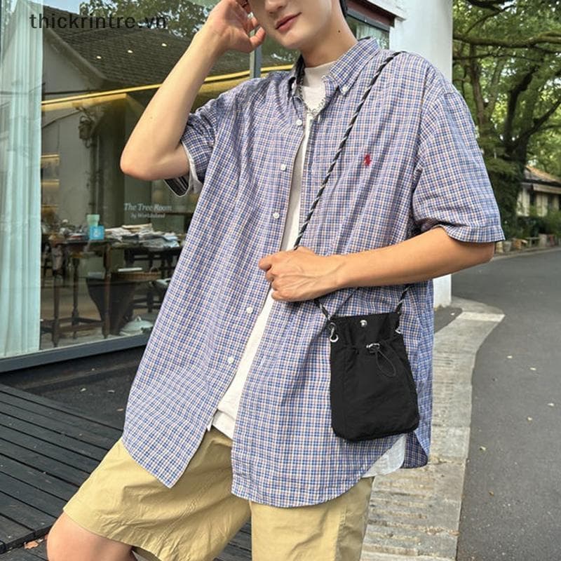 THI Mini Bolsa Feminina De Nylon Crossbody , Carteira Macia Para Telefone , De Ombro Leve , Multiuso Escritório , Vida D