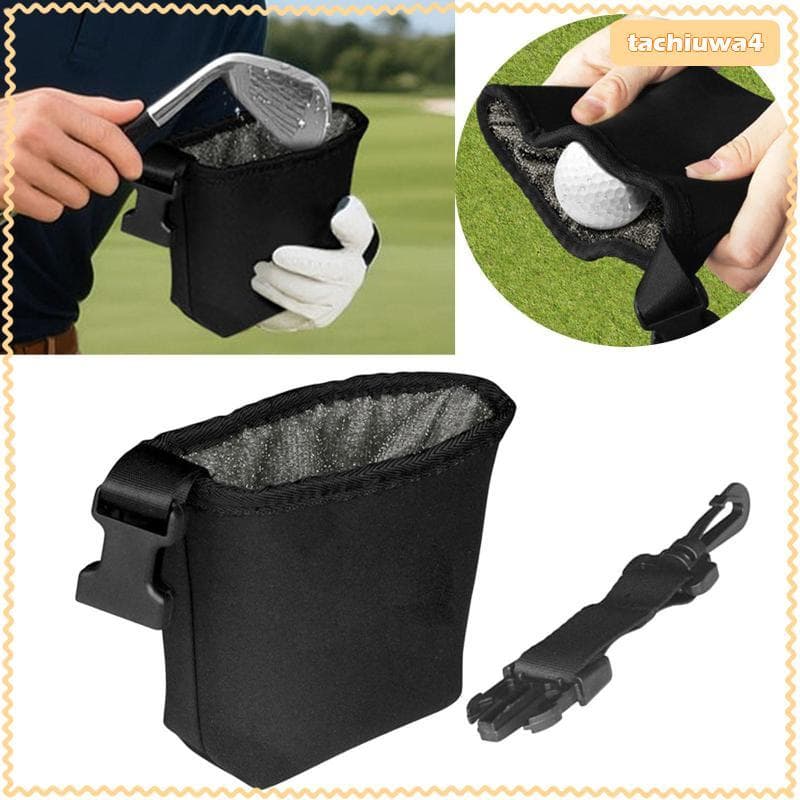 [Tachiuwa3] Bolsa Para Limpeza De Tacos De Golfe E Bolas , Leve De Material De Veludo Acessórios De Kit , Homens Mulhere