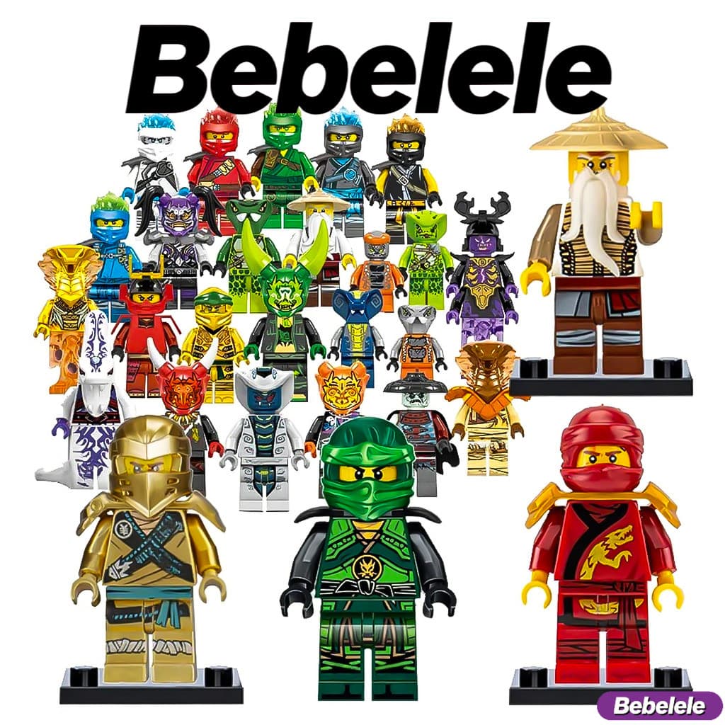   Mini Boneco Ninja Brinquedo de Blocos de Montar