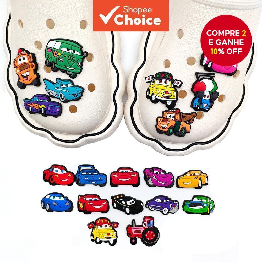 Conjunto De Amuletos De Sapato De Desenho Animado De 20 Peças – Acessórios Divertidos Para Crocs E Sapatos De Jardim , P