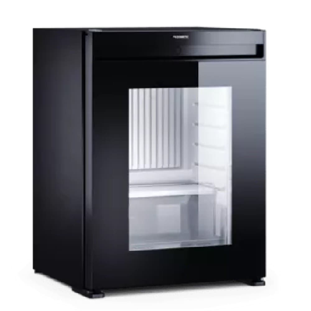 FRIGOBAR DOMETIC 40L COM PORTA DE VIDRO ABERTURA PARA DIREITA 55CM PRETO 220V A40G