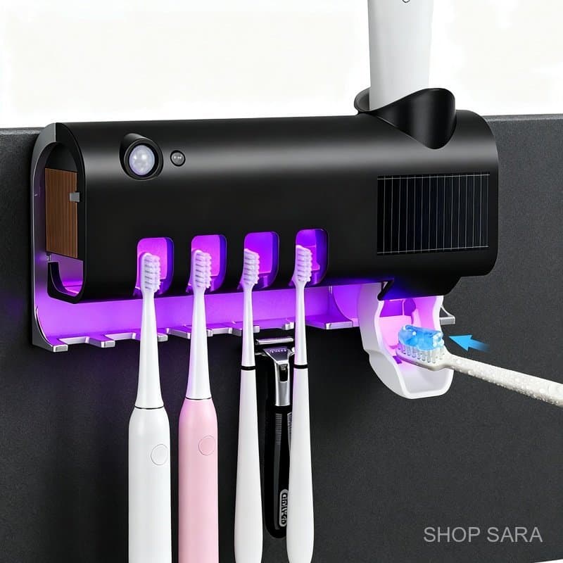 1/2/3 Pcs Escova De Dentes EléTrica Preto Com Suporte TéCnico AvançAdo