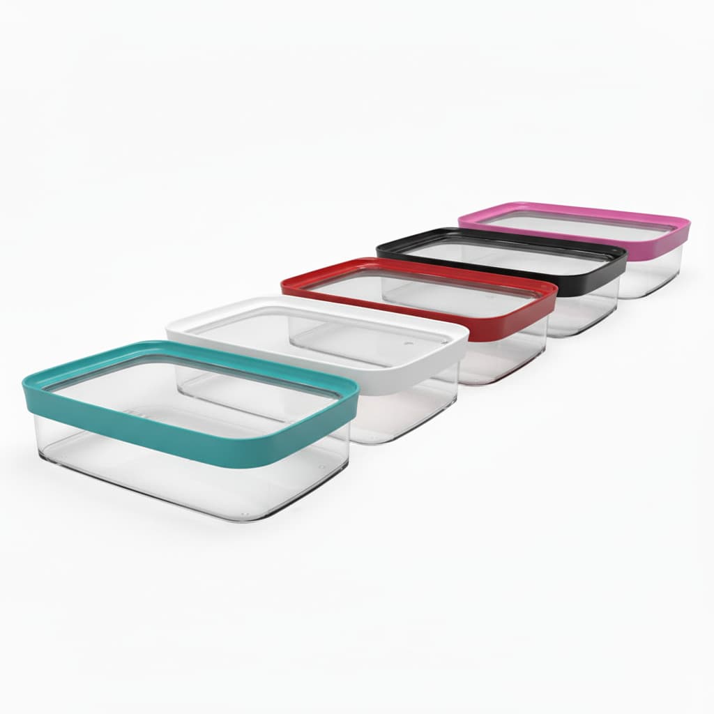 Pote Hermético 1100ml Retangular Para Frios Queijos Presunto Geladeira