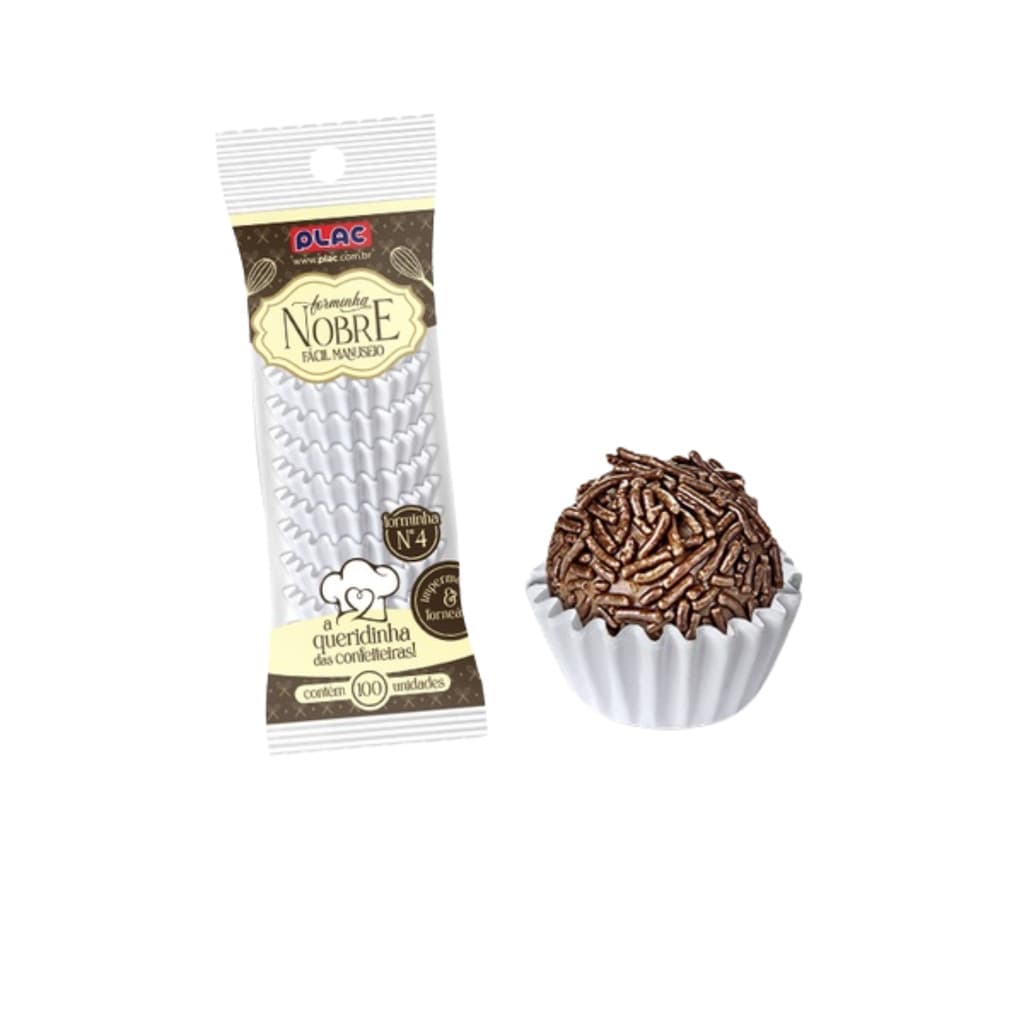 1000 Forminhas Papel Nobre Impermeável Branca N.5 Plac