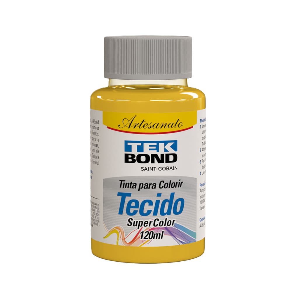 Tinta para Tecido Super Color 120ml TekBond Varias cores