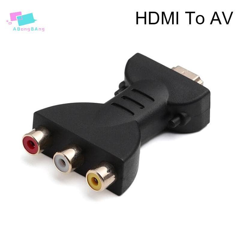 Abongbanghn AV Sinal Digital 1080p HDMI Para Adaptador VGA RCA Cabo De Áudio E Vídeo Agradável
