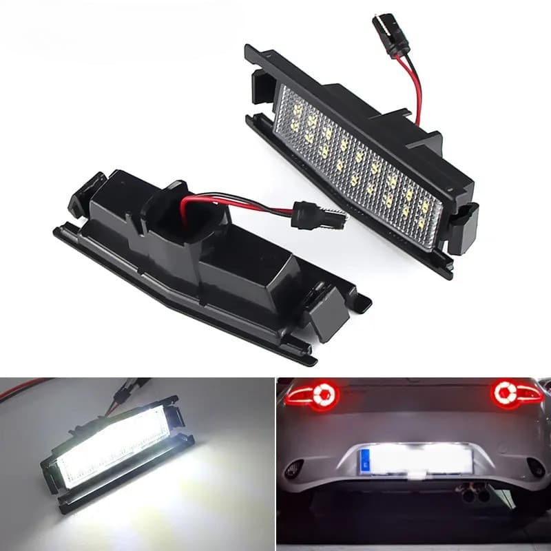 2 Peças Para Mazda2 Mazda MX-5 Miata 2015-2023 LED Número Luzes Da Placa De Licença Lâmpadas 18smd Branco Canbus OEM # D