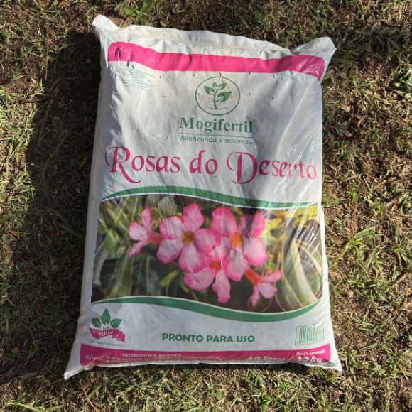 Substrato Rosas Do Deserto adubo composto Orgânico 20kg Jardim Casa Plantio Germinação Mogifertil