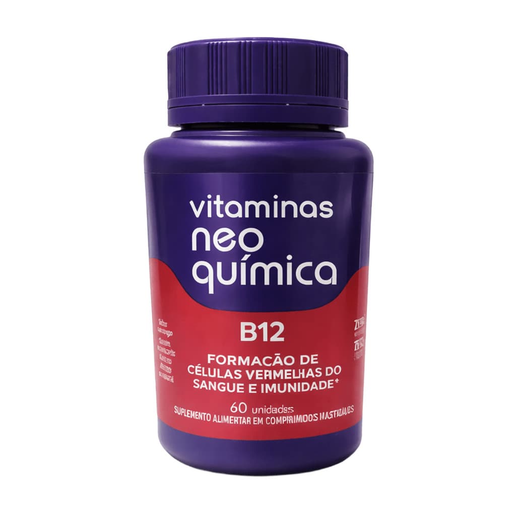 Vitamina B12 Neo Química 60 Comprimidos Mastigáveis