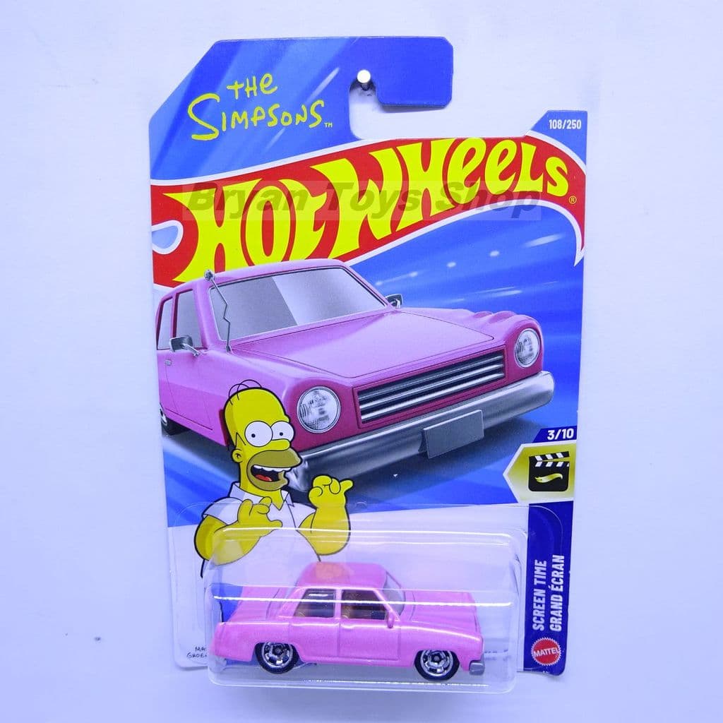 Hot Wheels O Carro Da Família Dos Simpsons/Rosa Voiture