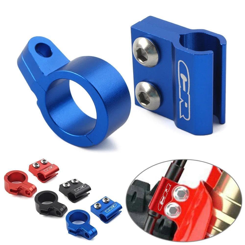 Braçadeira De Mangueira De Linha De Freio Dianteiro CNC Para Motocicleta , 2 Peças , Honda CR80R CR250R CR125R 1996-2002