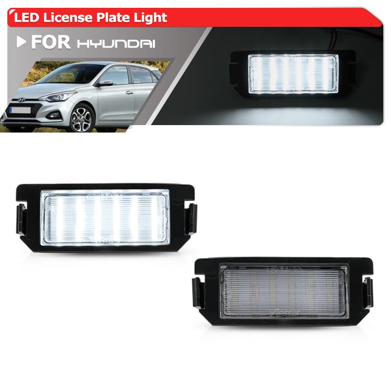 2x Para 2020 + Hyundai Gen3 I20 BC3 I20 N/I20N BC3 Branco Completo Canbus LED Número Luzes Da Placa De Licença Lâmpadas 