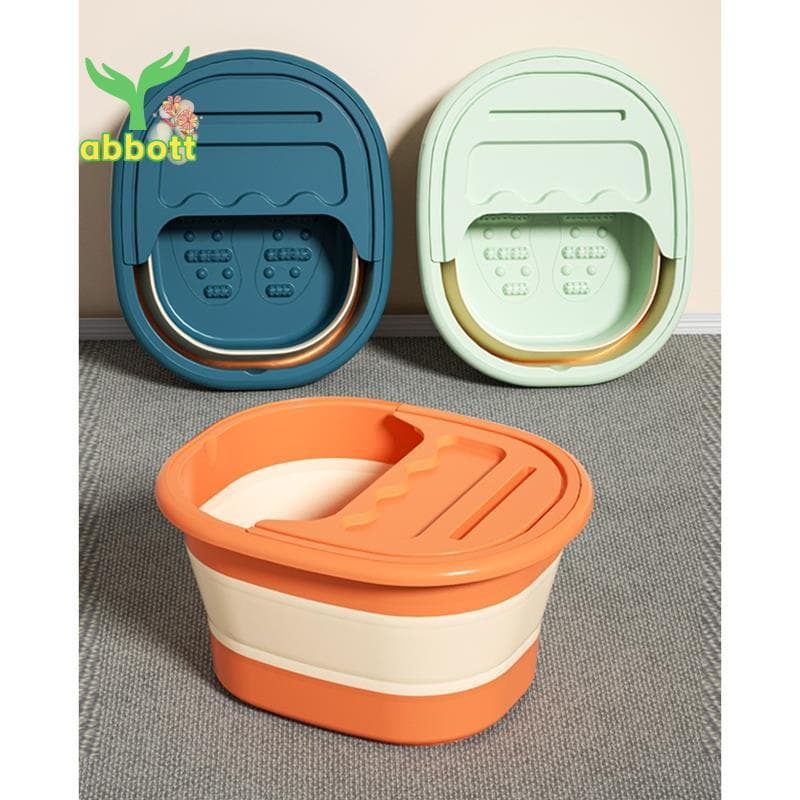 Banheira De Imersão Para Pés Dobrável , Banho De Com Massageador Ajudar A Dormir , Spa , Acalma Azul Fácil De Usar