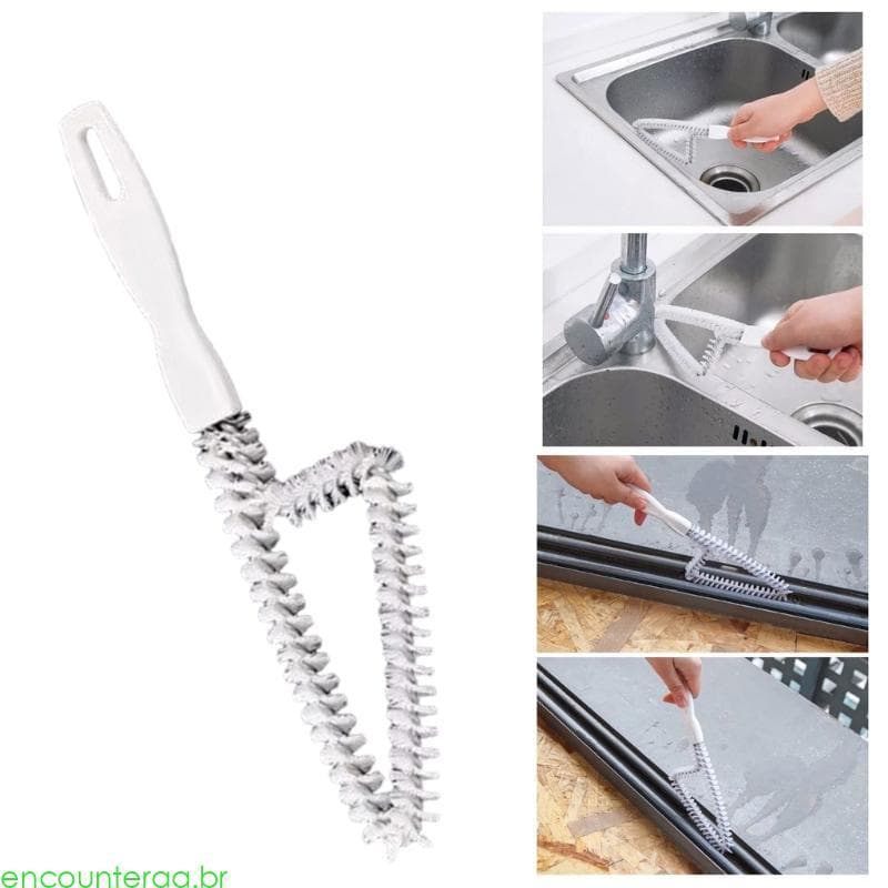 Encontrora Escova Limpeza Lacunas Carro, Cozinha, Banheiro, Janela,, Trilha