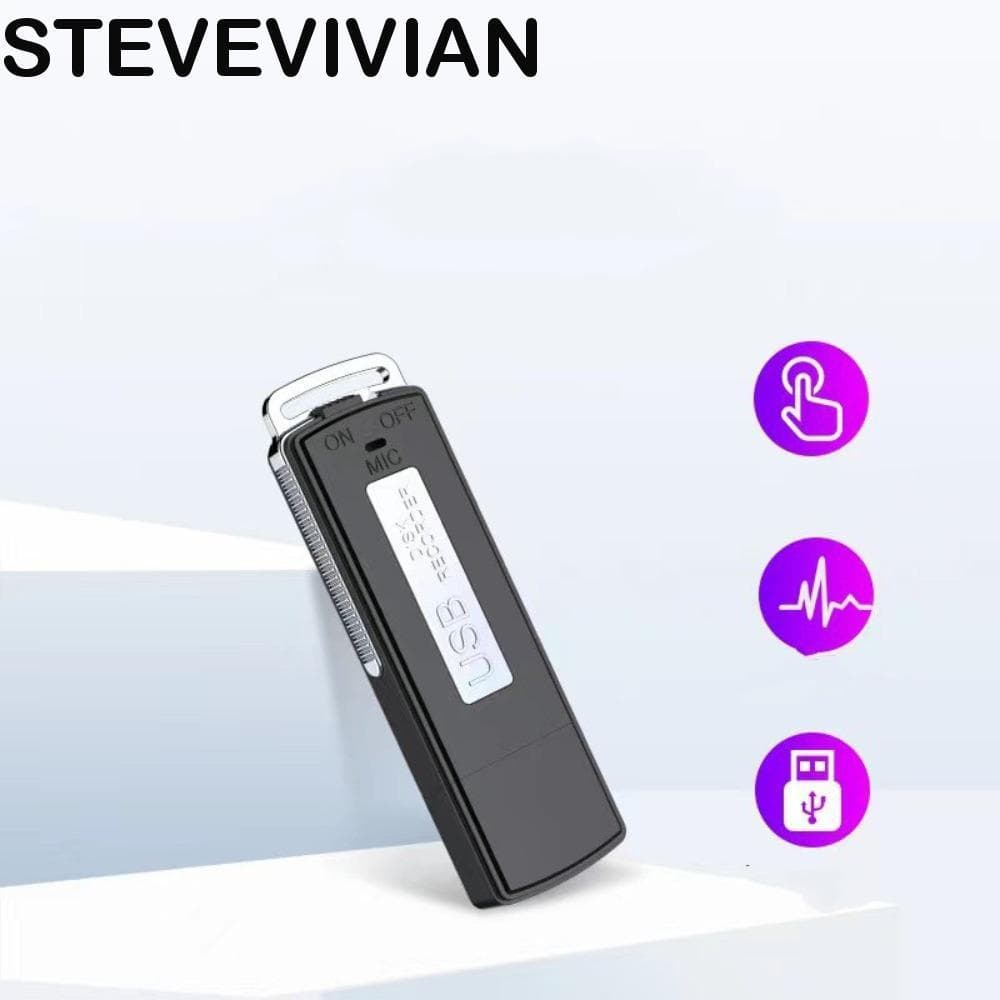 STEVEVIVIAN Mini Gravador De Voz USB , Som U-Disk 2.0 De 4/8/16 Gb , Microfone Embutido Com Cartão TF