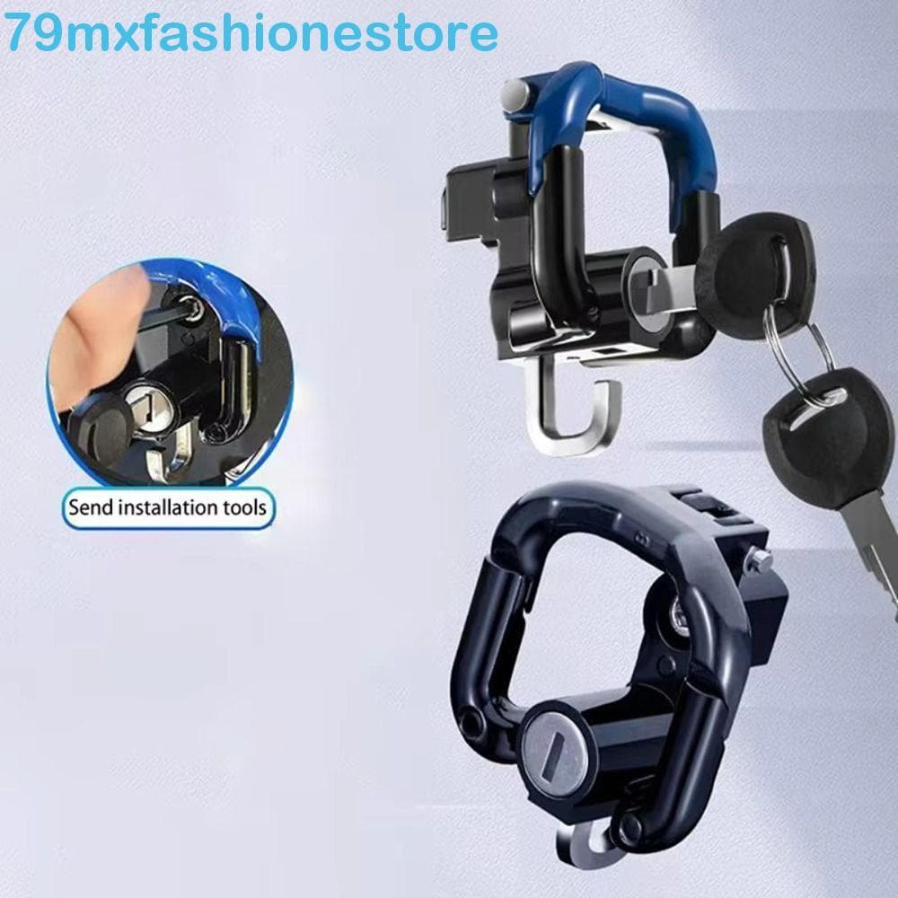 Gancho Para Capacete De Motocicleta MXFASHIONESB , Suporte Liga De Alumínio Com Trava De Segurança , Duas Chaves