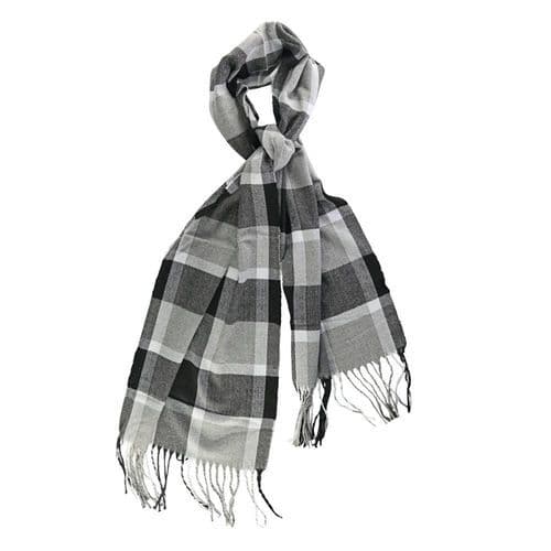 Cachecol Unissex Quentinho Moderno Estilo Versatil Listrado Outono Inverno Sortido