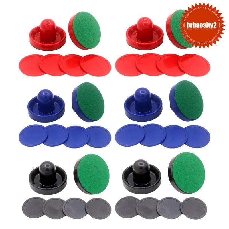 [Brbaosity2] Acessórios De Mesa De Air Hockey Kit De Empurrador E Disco PP Conjunto Completo Para Hóquei Em Casa